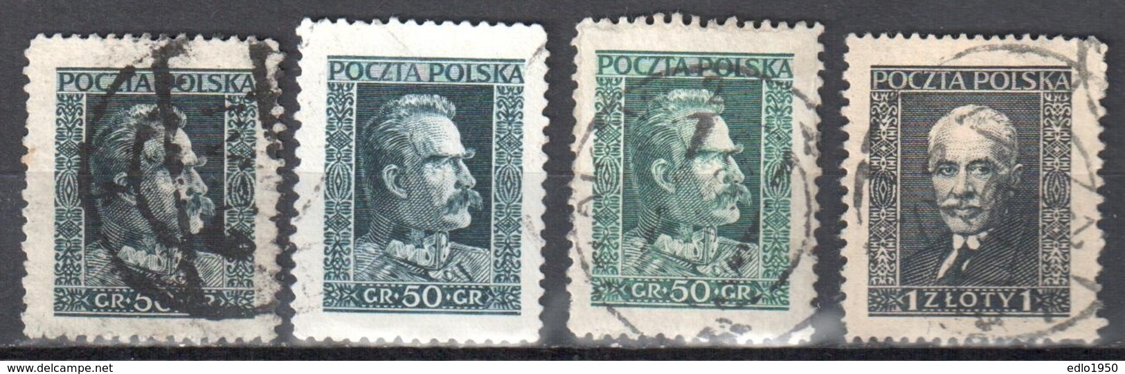 Poland 1928 Marshal Pilsudski, Pres. Moscicki - Mi. 257-58 - Used - Gebraucht