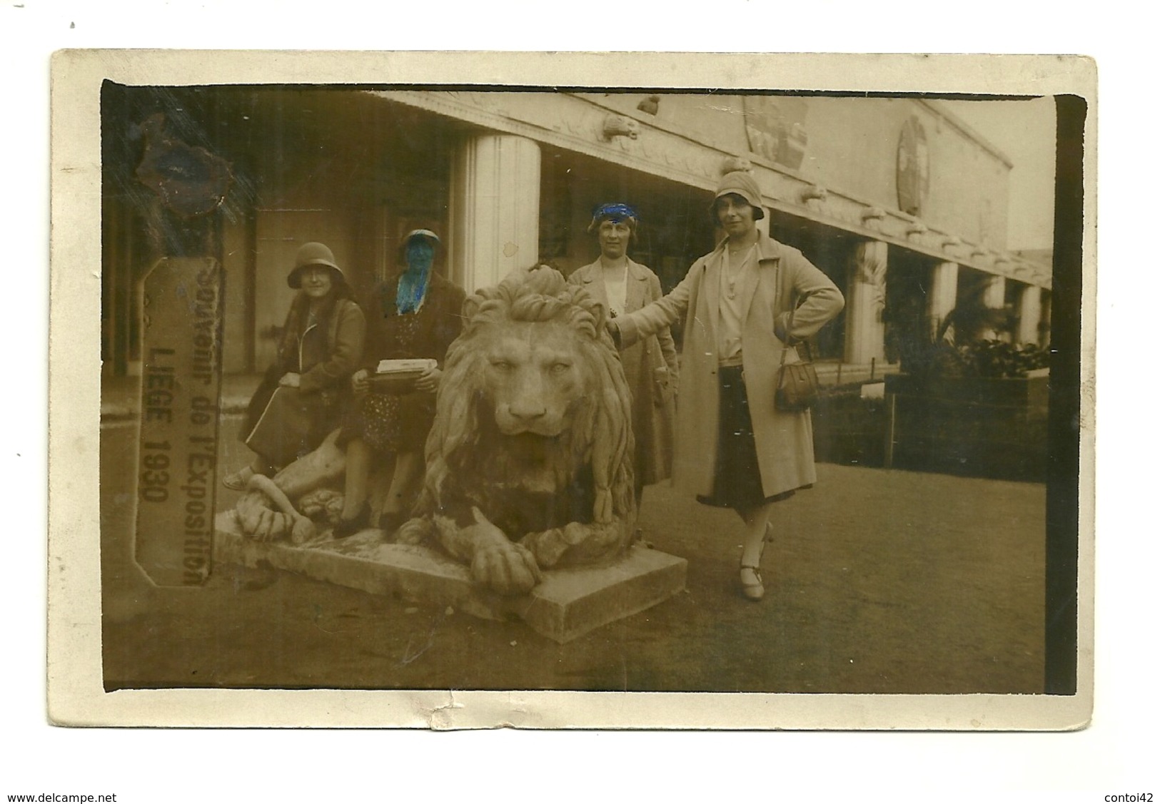 LIEGE CARTE PHOTO EXPOSITION INTERNATIONALE DE 1930 LION BELGIQUE - Liege