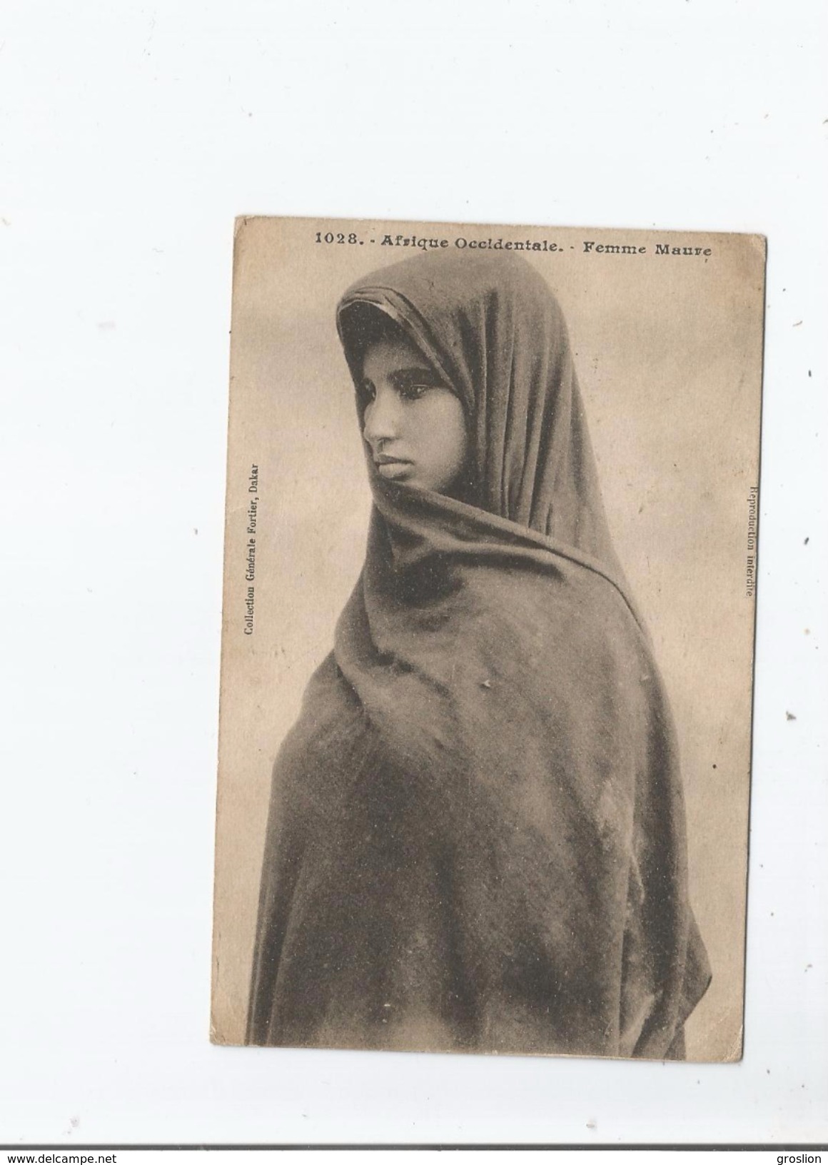 AFRIQUE OCCIDENTALE 1028 FEMME MAURE 1926 - Mauritanië