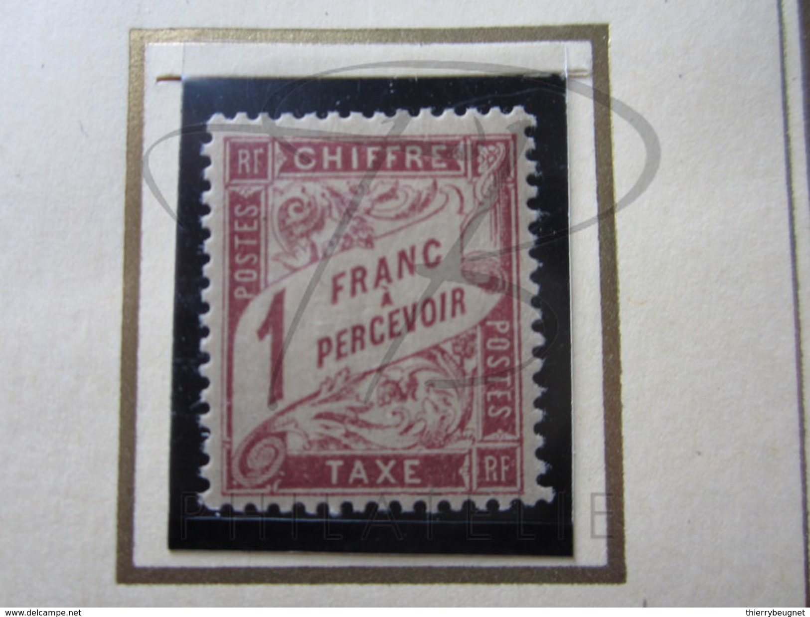 VEND BEAU TIMBRE TAXE DE FRANCE N° 40 , X !!!! - 1859-1959 Mint/hinged