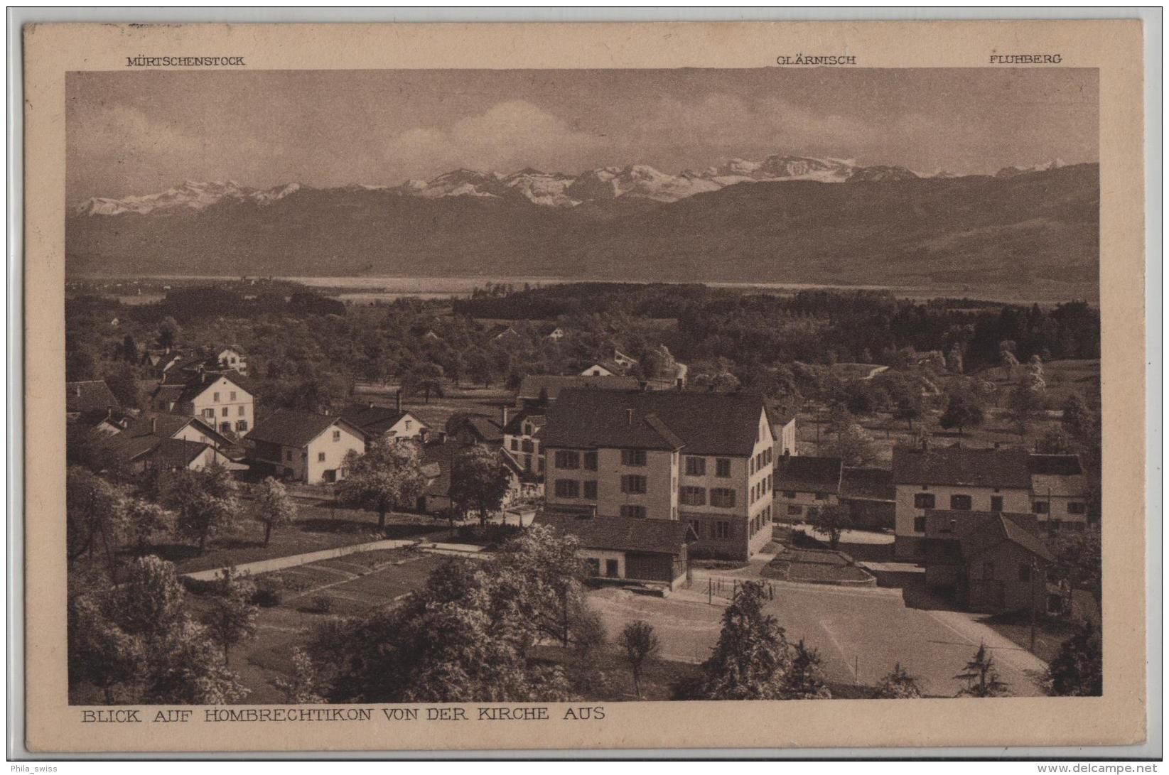 Blick Auf Hombrechtikon Von Der Kirche Aus - Bahnpost - Hombrechtikon