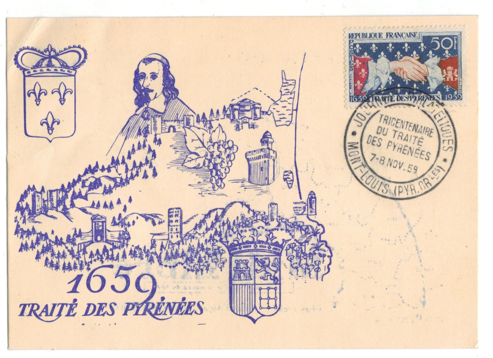 Carte Postale Traité Des Pyrénéés - Autres & Non Classés