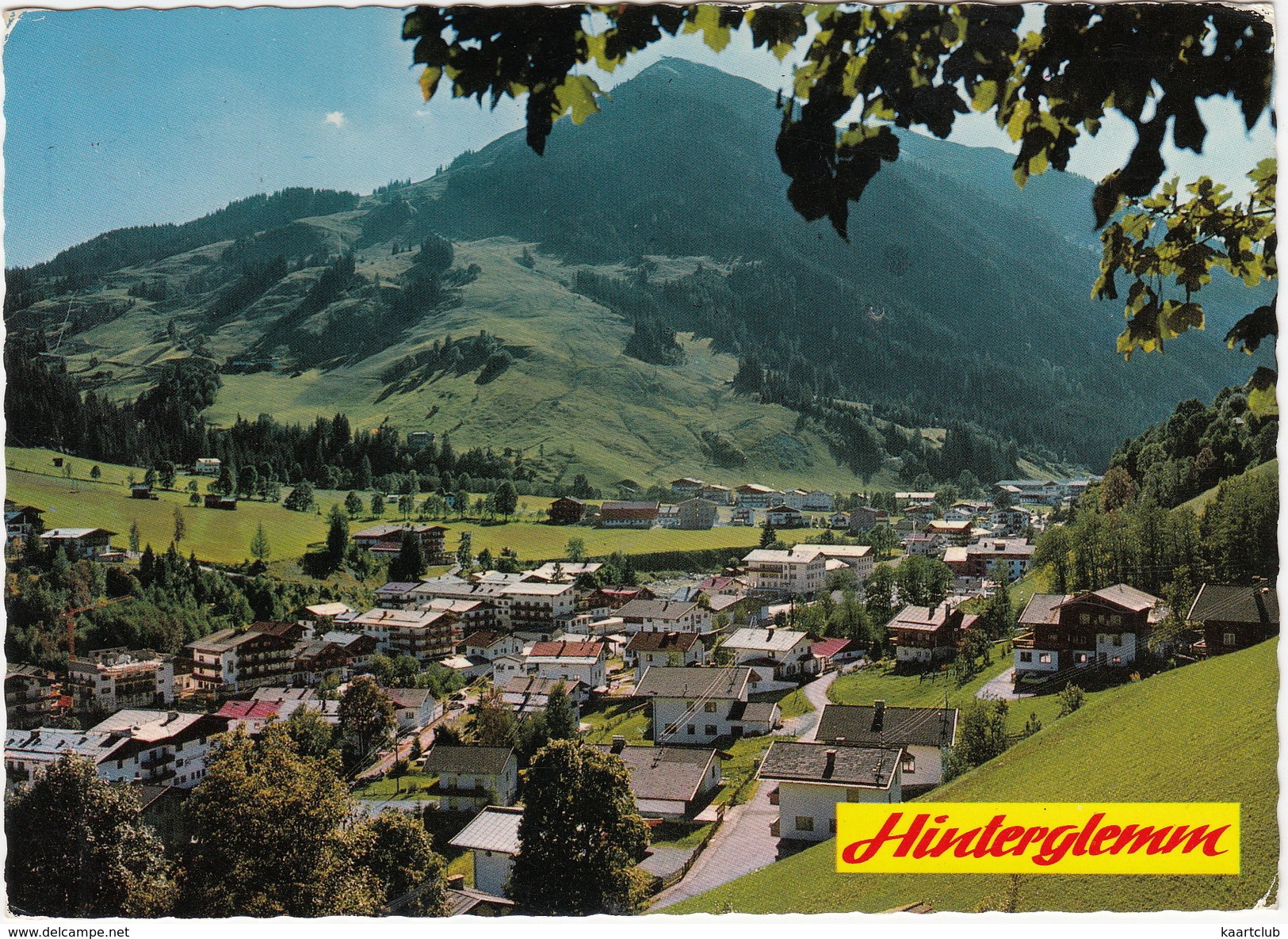 Hinterglemm, 1100 M. Mit Zwölferkogel 1984 M. - - Salzburger  Land - Österreich/Austria - Saalbach