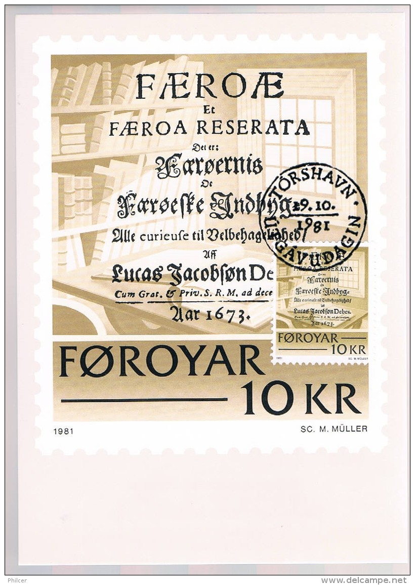 Foroyar, 1981, Maximum Cards - Faroe Islands