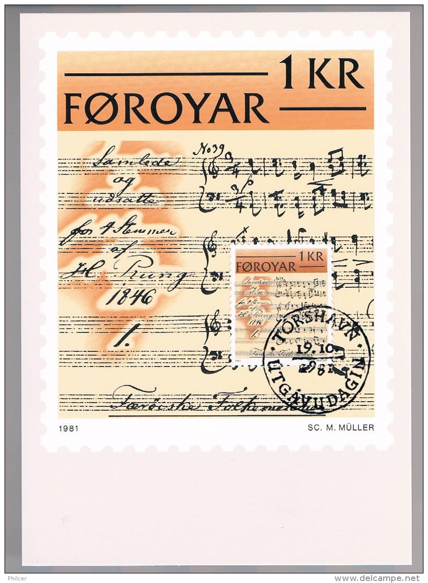 Foroyar, 1981, Maximum Cards - Faroe Islands