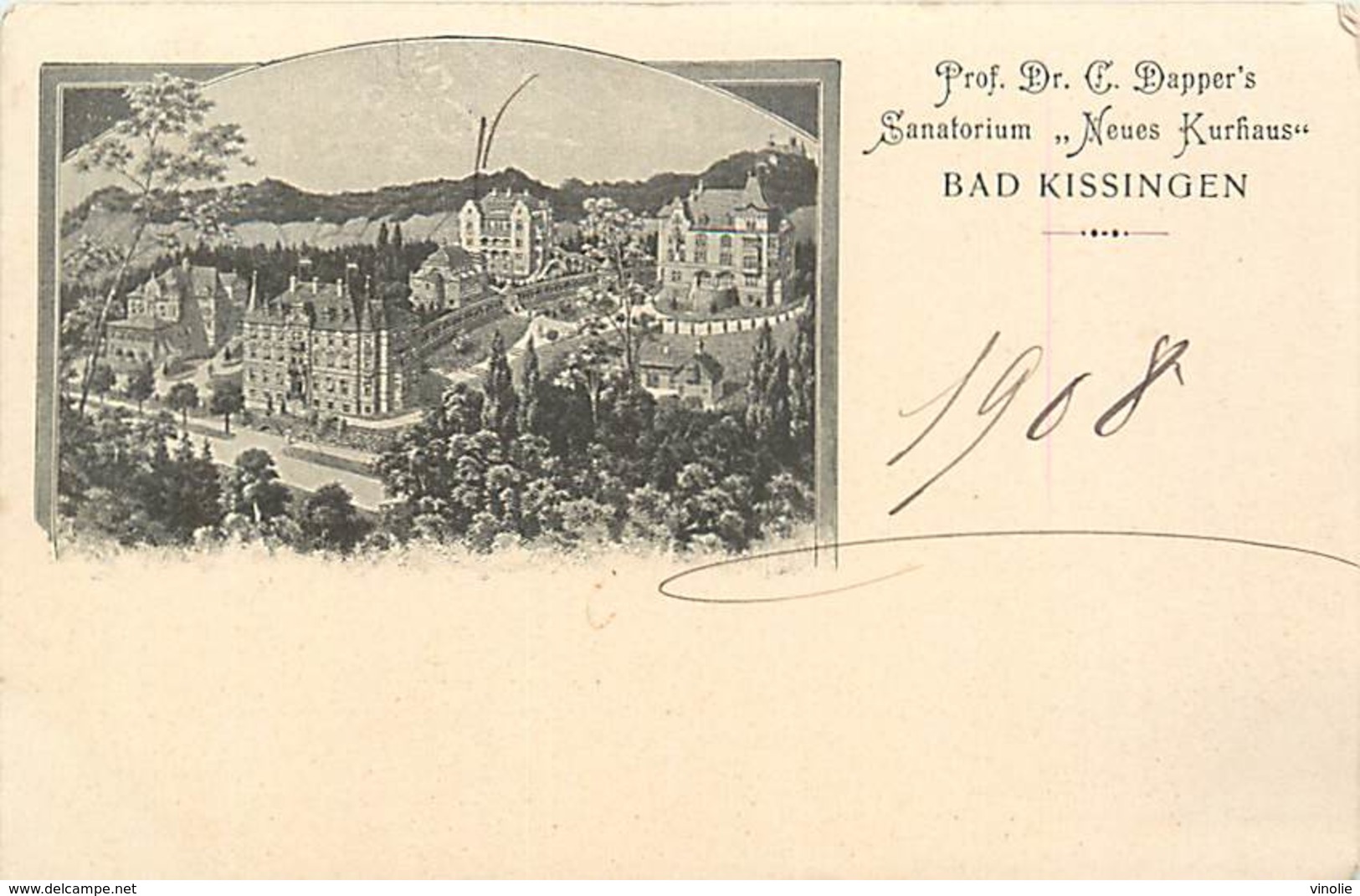 A-17.5097 : BAD KISSINGEN  SANATORIUM  PRF DOCTEUR C. DAPPER'S - Bad Kissingen