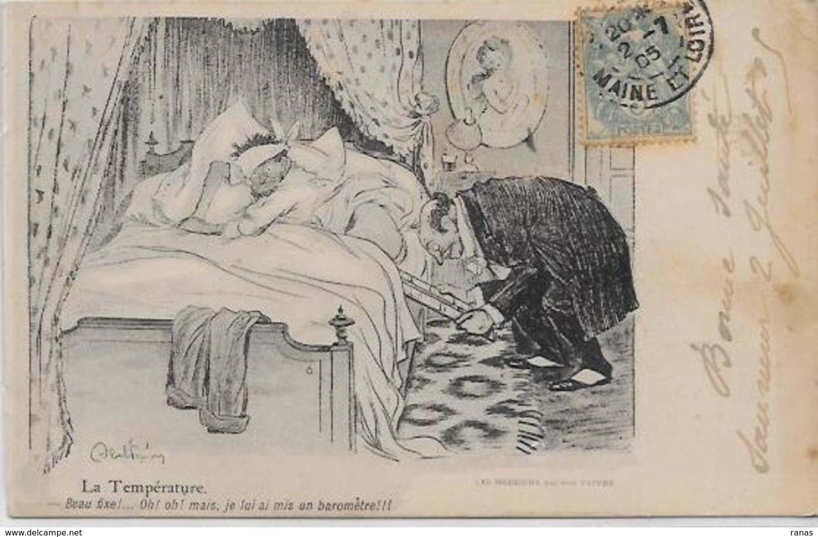 CPA Abel Faivre L'assiette Au Beurre Médecin Médecine Satirique Caricature Circulé 1905 - Faivre