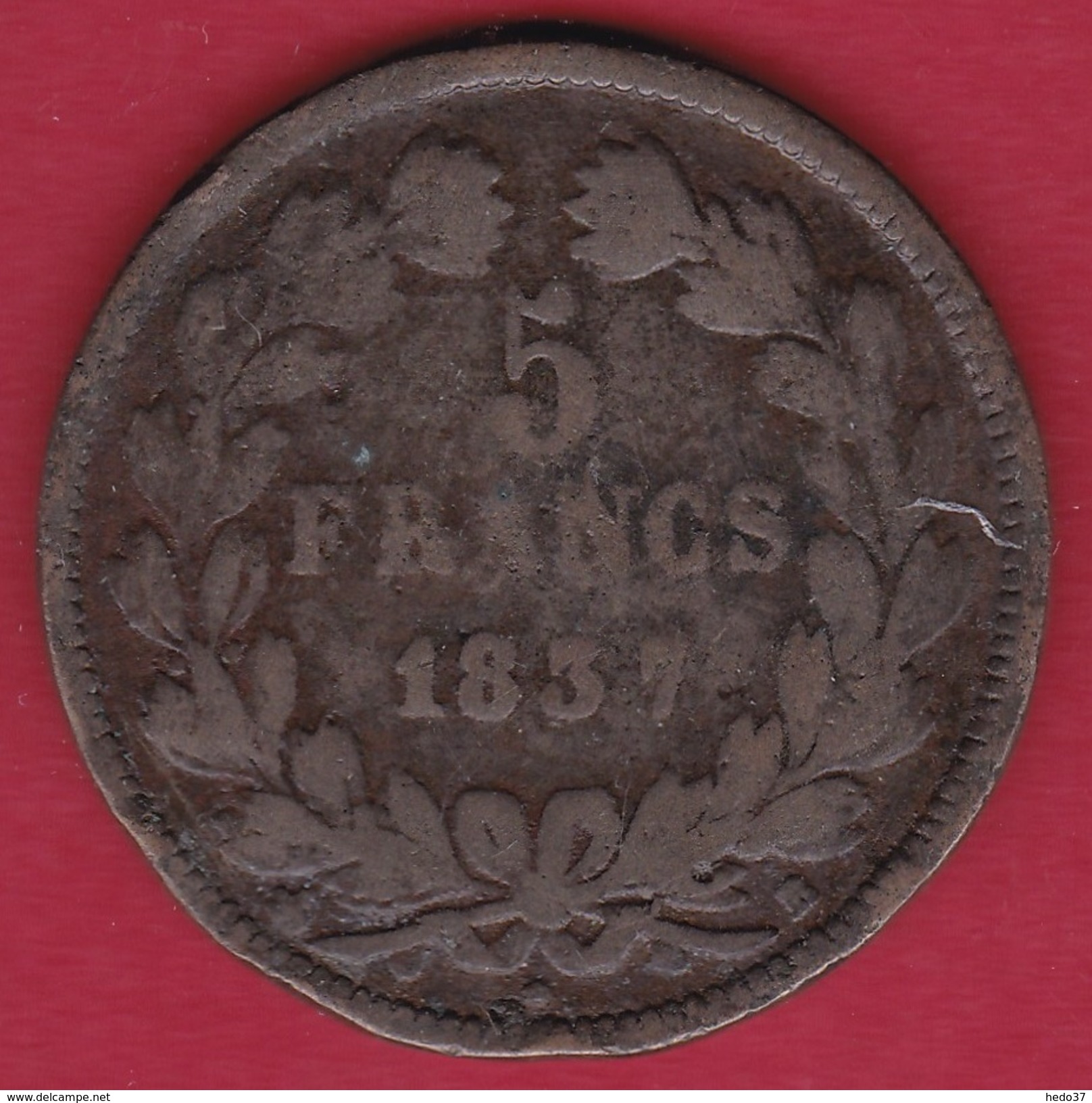 France 5 Francs Louis Philippe  Fausse Pour Servir - 5 Francs