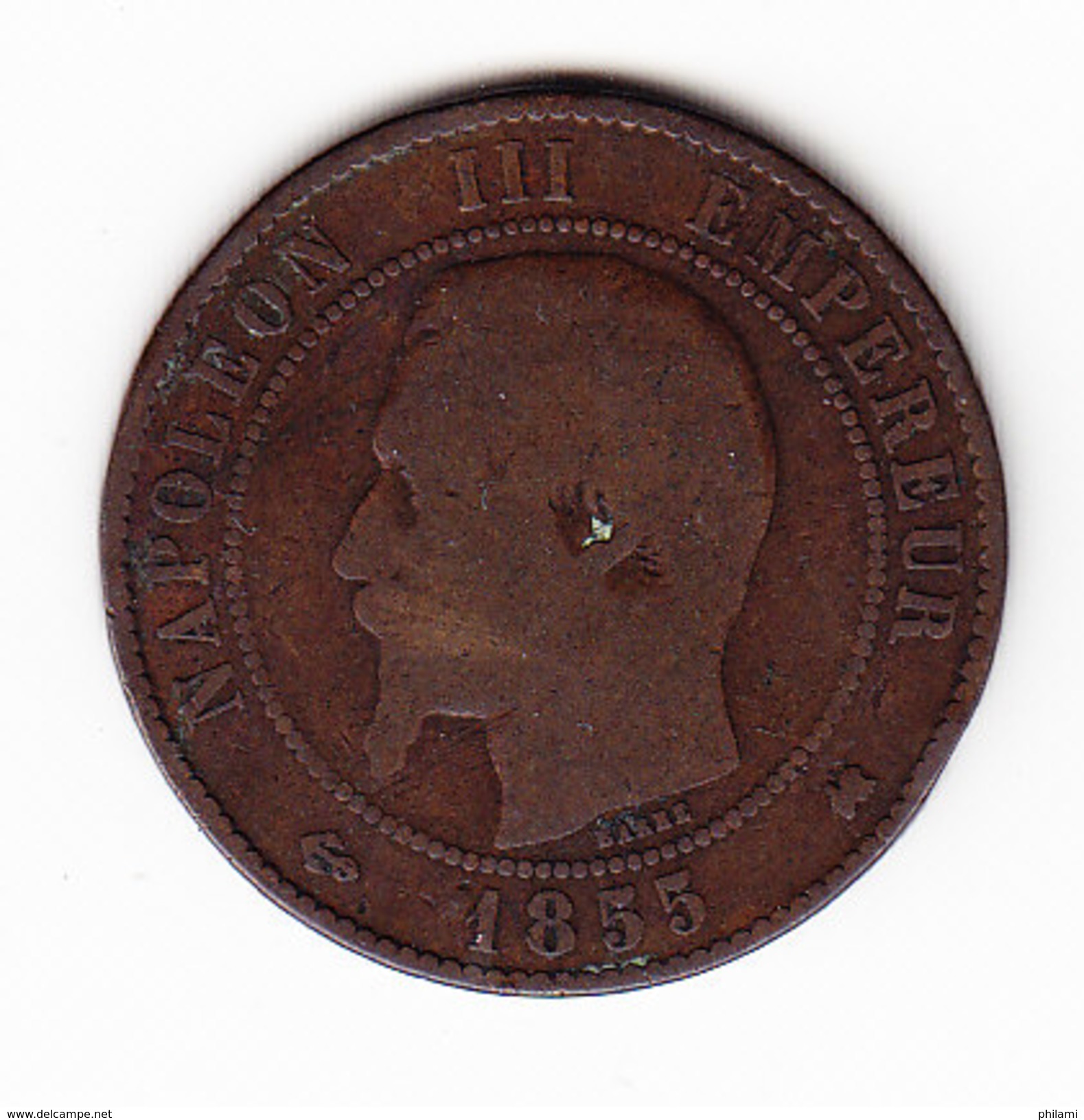 FRANCE KM 771.5. 1855 K. 10 Cts. (5BP26) - Autres & Non Classés