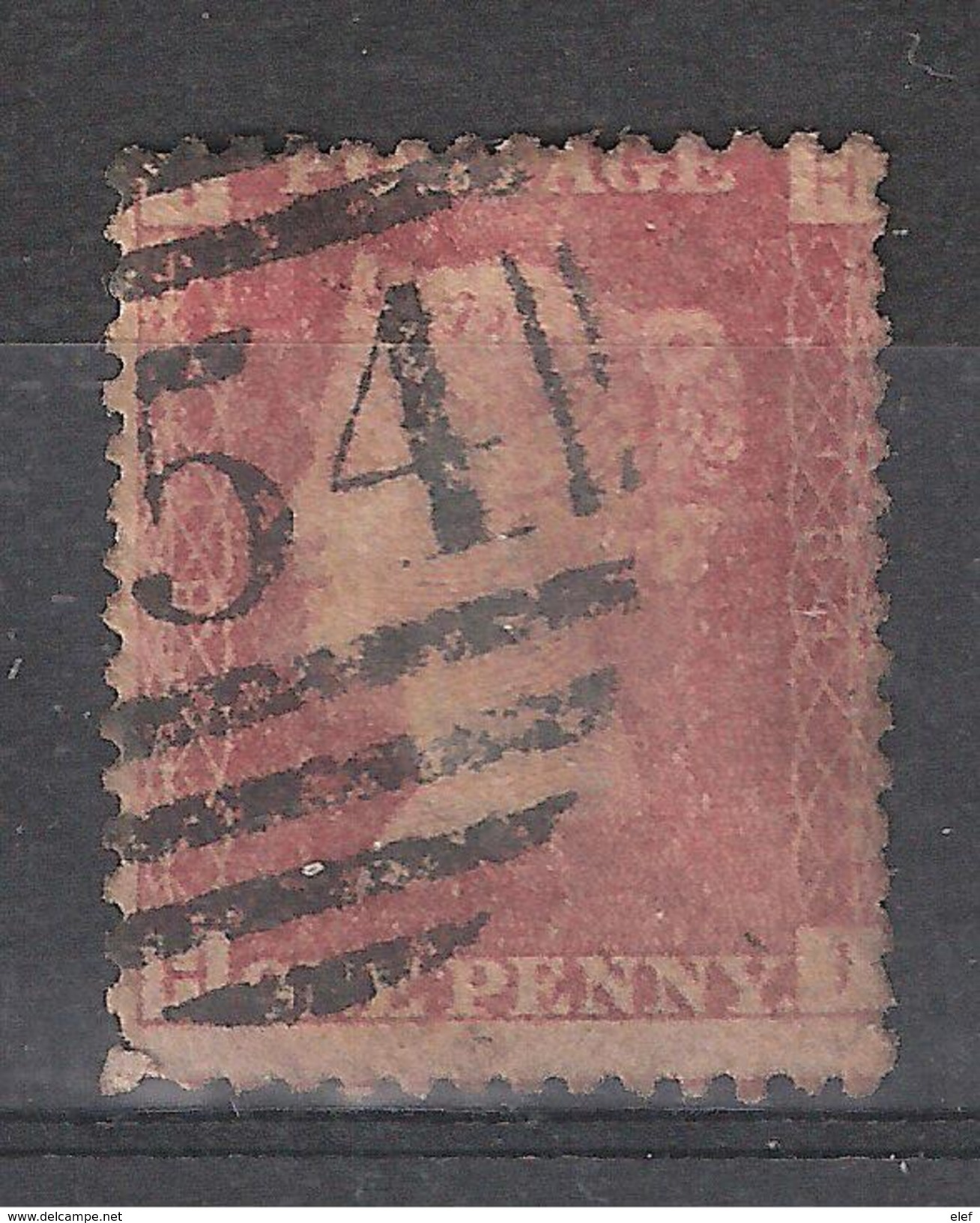 GB, Victoria,  Yvert N° 26 , 1 Penny Rouge,  Obl Planche / Plate 181   Obl ,B/TB, - Used Stamps