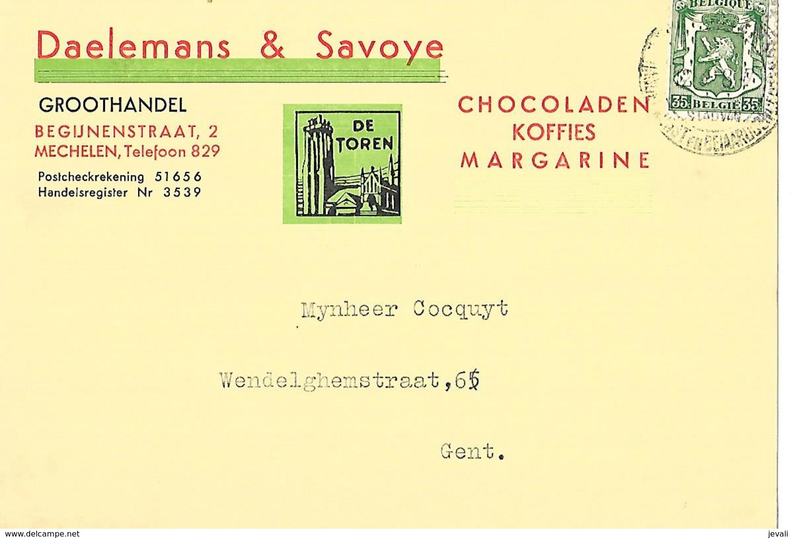 CPA / PK / AK   MECHELEN  Daelmans & Savoye  Chocoladen-koffies-margarine - Alimentaire