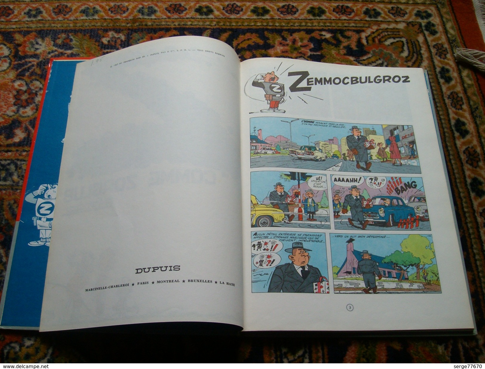 Spirou et Fantasio Franquin Z comme Zorglub édition 1967  Dupuis