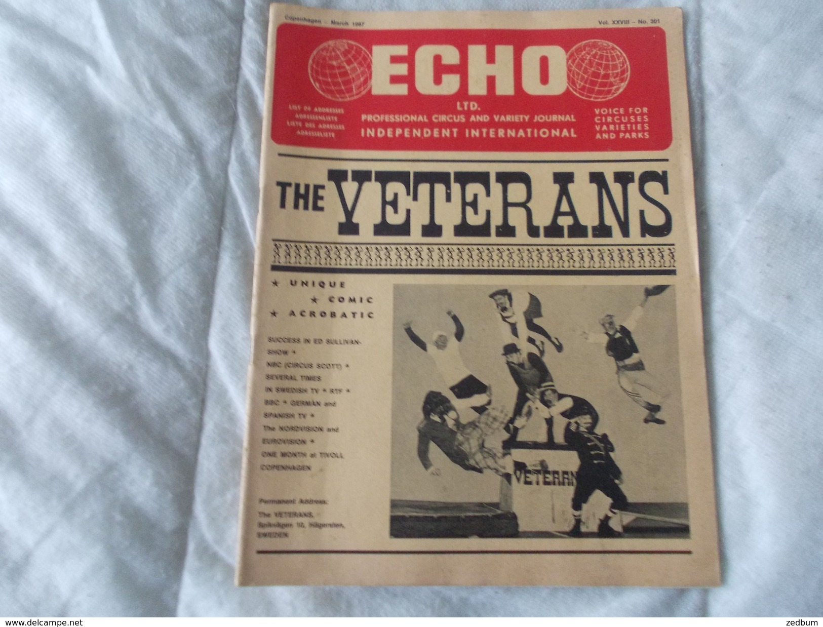 ECHO LTD Professional Circus And Variety Journal Independent International N° 301 March 1967 - Entretenimiento