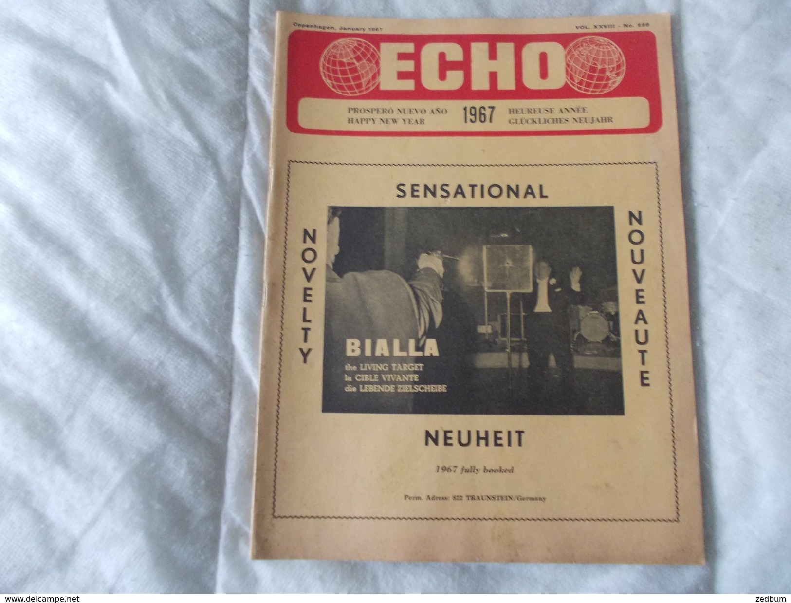 ECHO LTD Professional Circus And Variety Journal Independent International N° 299 January 1967 - Entretenimiento