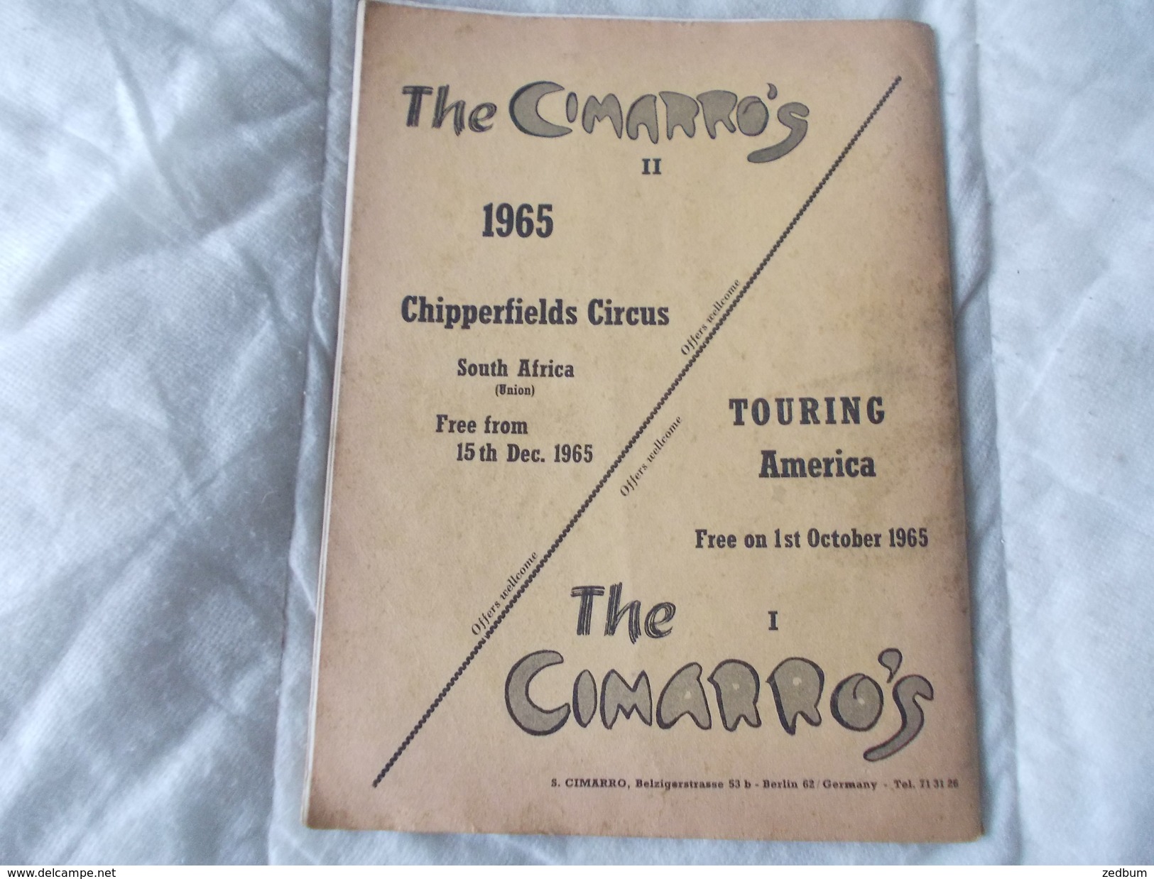 ECHO LTD Professional Circus And Variety Journal Independent International N° 283 September 1965 - Divertissement