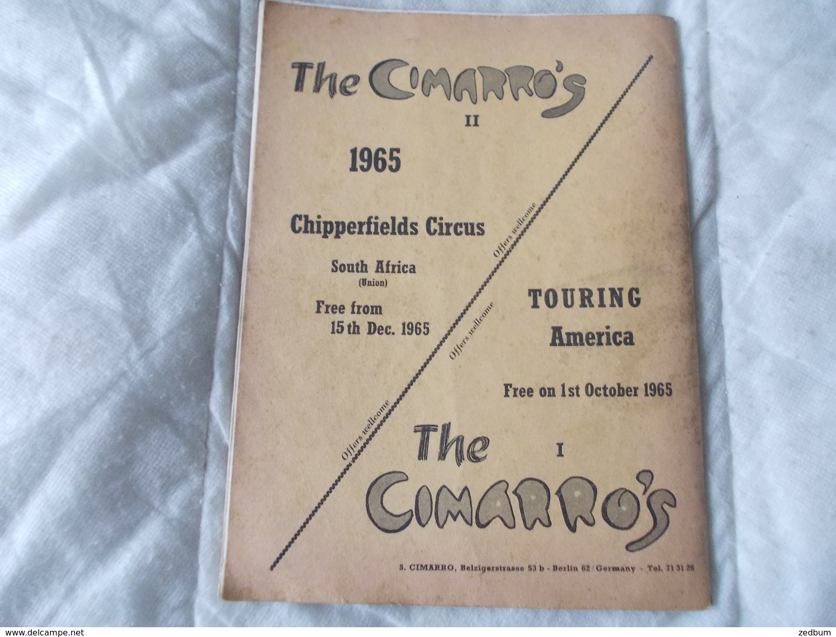 ECHO LTD Professional Circus And Variety Journal Independent International N° 283 September 1965 - Amusement