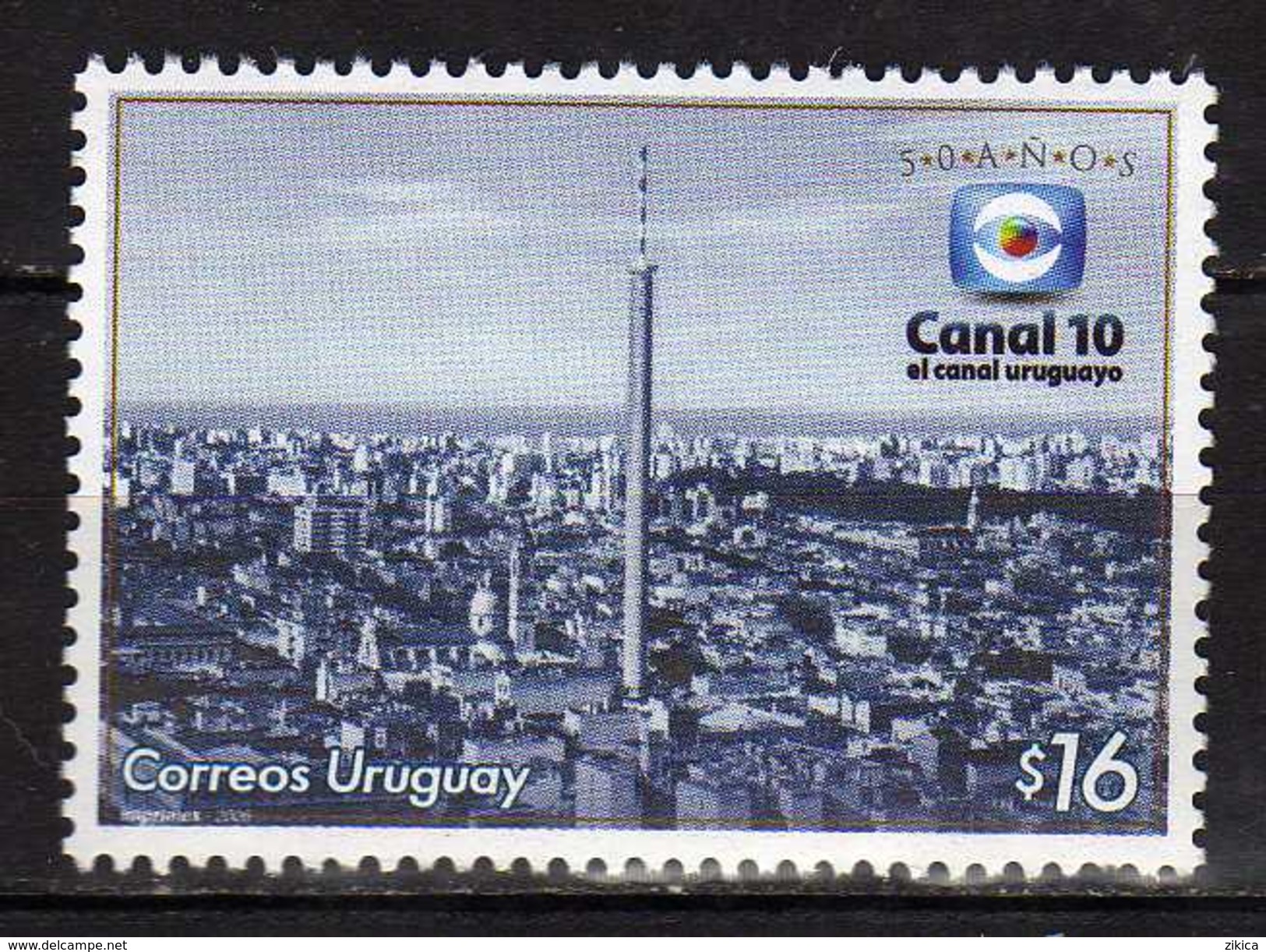 Uruguay 2006 The 50th Anniversary Of The TV Station "Kanal 10".Science & Technology/Radio.MNH - Uruguay