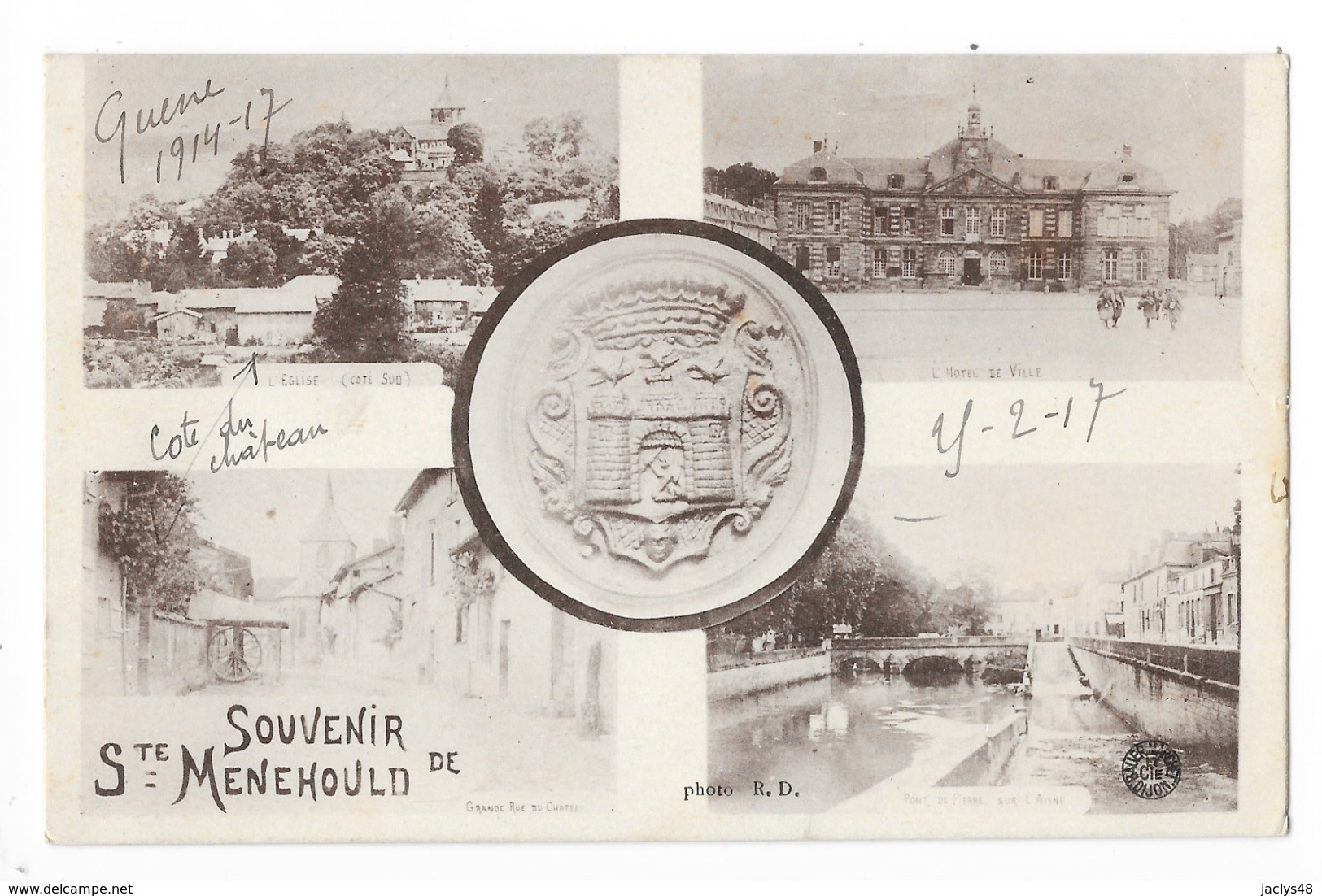 Souvenir De Ste MENEHOULD  (cpa 51) -     - L 1 - Sainte-Menehould