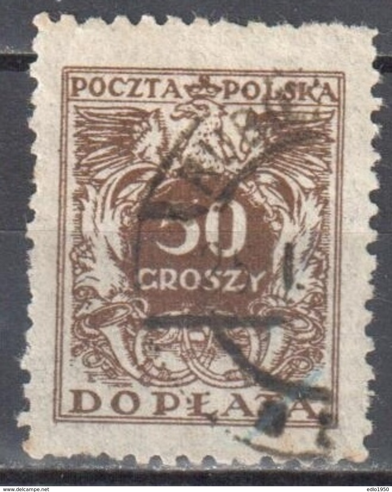Poland 1924 - Postage Due - Mi.75 - Used - Postage Due