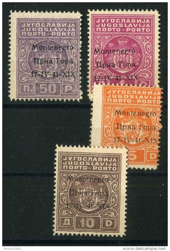 MONTENEGRO( TAXE) : Y&amp;T N° 1/2  ET  4/5  TIMBRES  NEUFS  SANS  TRACE  DE  CHARNIERE , A  VOIR . - Montenegro