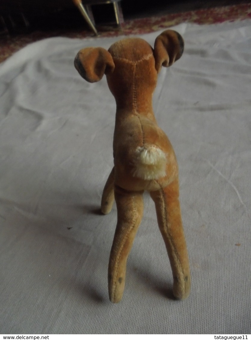 Ancien - Petit Faon "Bambi" En Peluche Années 50 Allemagne - Peluches