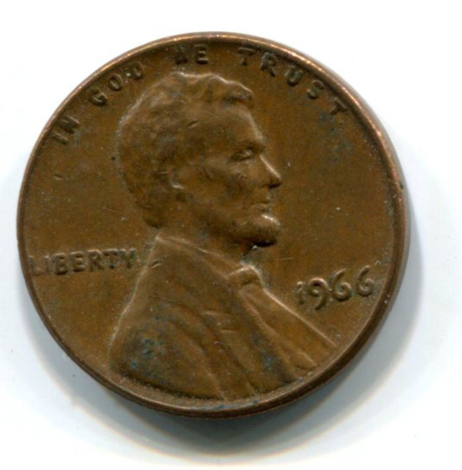 1966  USA 1c Coin - 1959-…: Lincoln, Memorial Reverse