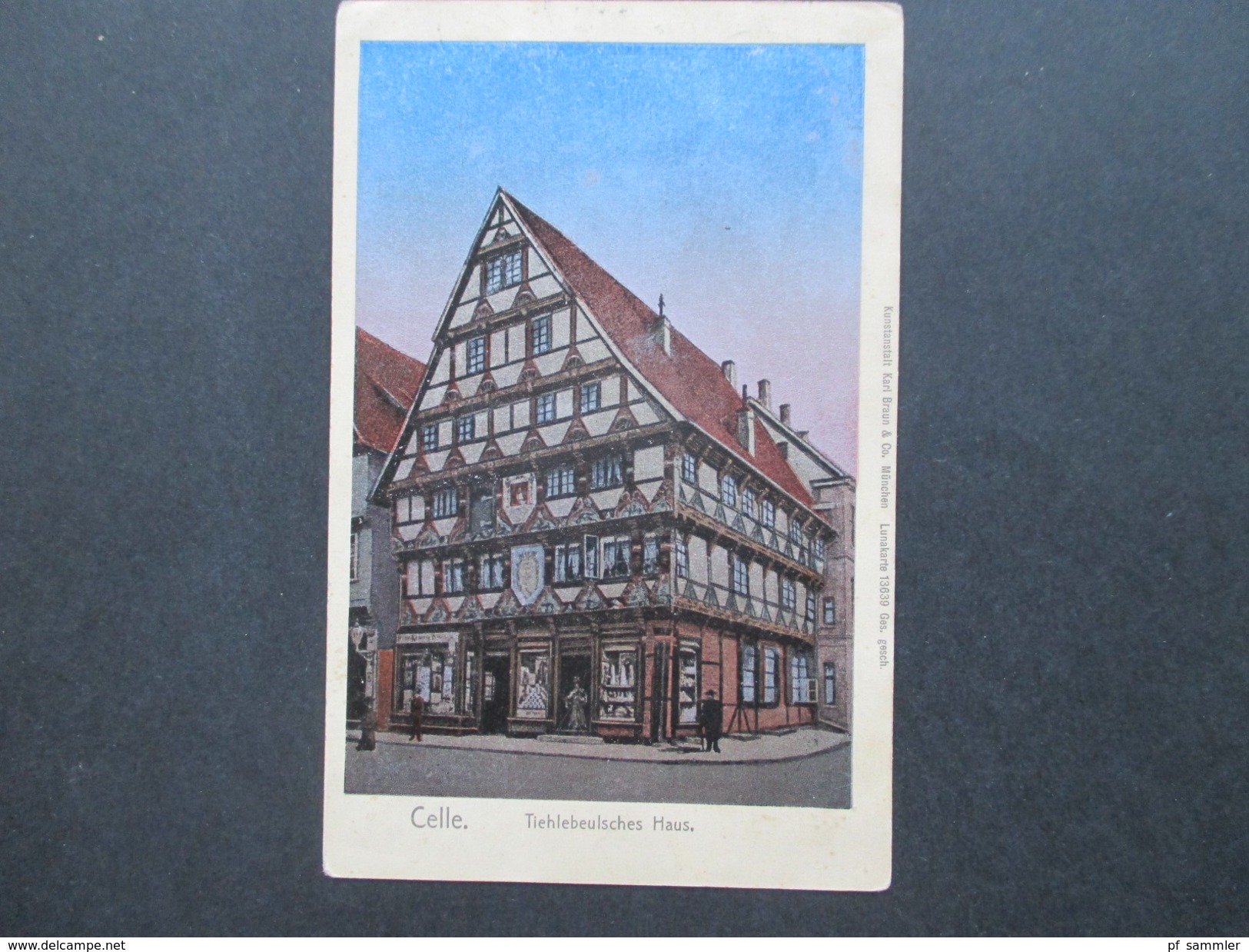 AK 1910er Jahre. Celle. Tiehlebeulsches Haus. Kunstanstalt Karl Braun & Co. München Lunakarte 13639 - Celle