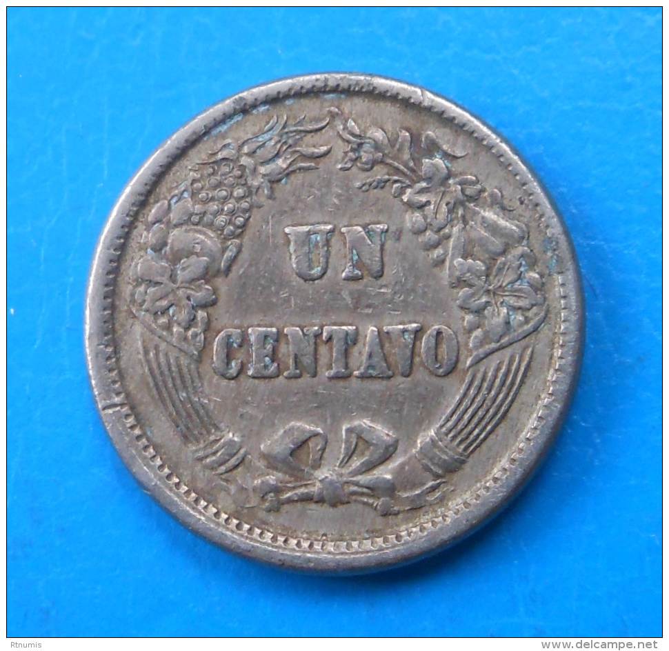 Pérou Peru 1 Centavo 1864 Km 187.1 - Pérou