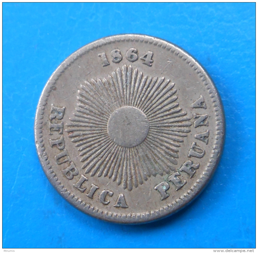 Pérou Peru 1 Centavo 1864 Km 187.1 - Peru