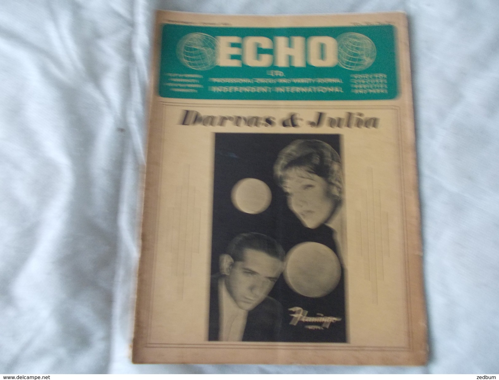 ECHO LTD Professional Circus And Variety Journal Independent International N° 212 October 1959 - Entretenimiento