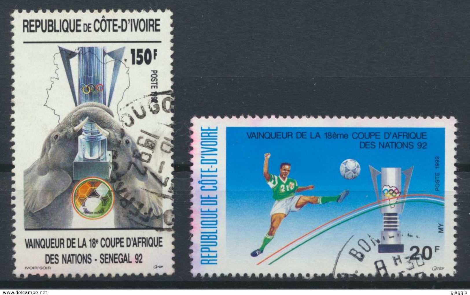 °°° COTE D'IVOIRE - Y&T N°888/89 - 1992 °°° - Costa D'Avorio (1960-...)