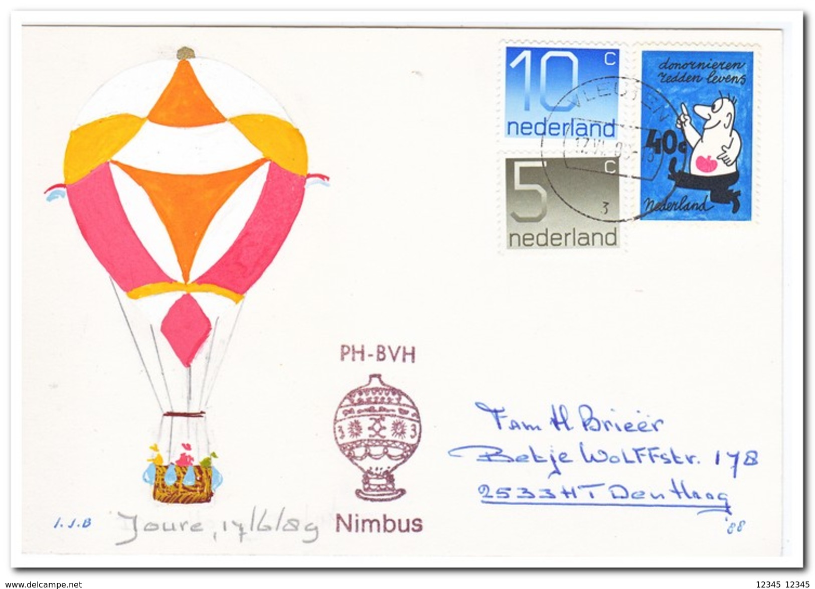 Ballonvaart Joure 17-06-1989, Nimbus - Luchtballons