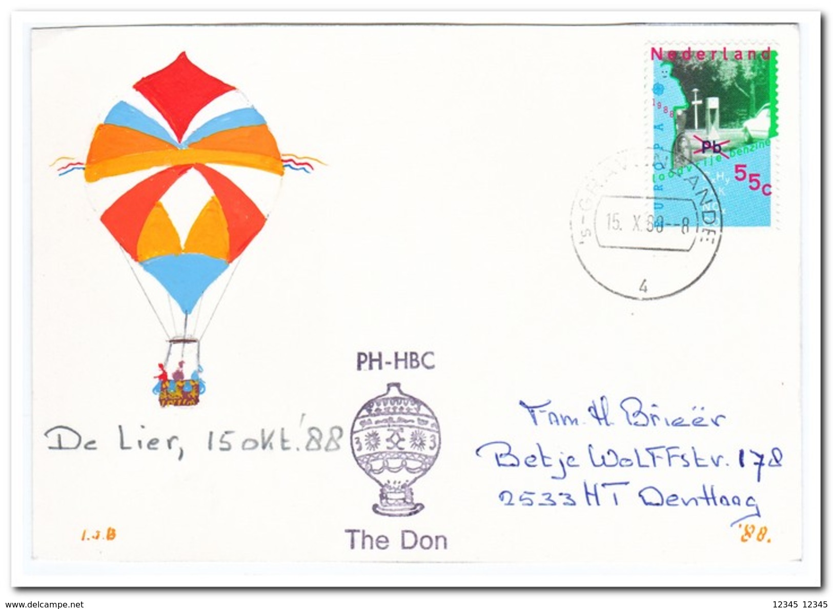 Ballonvaart De Lier 15-10-1988, The Don - Luchtballons