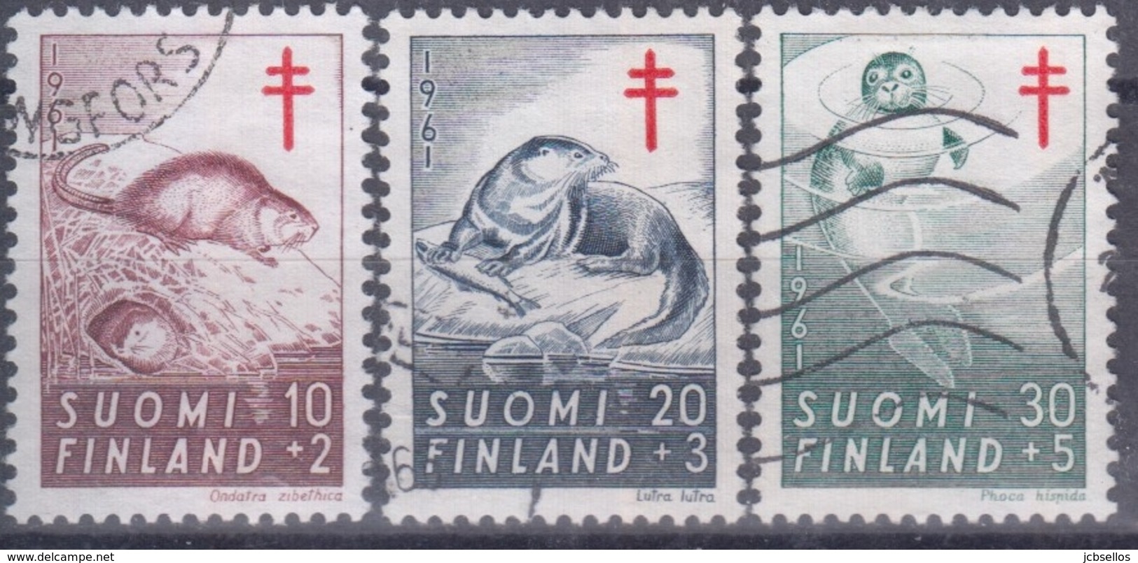 FINLANDIA 1961 Nº 512/14 USADO - Usados