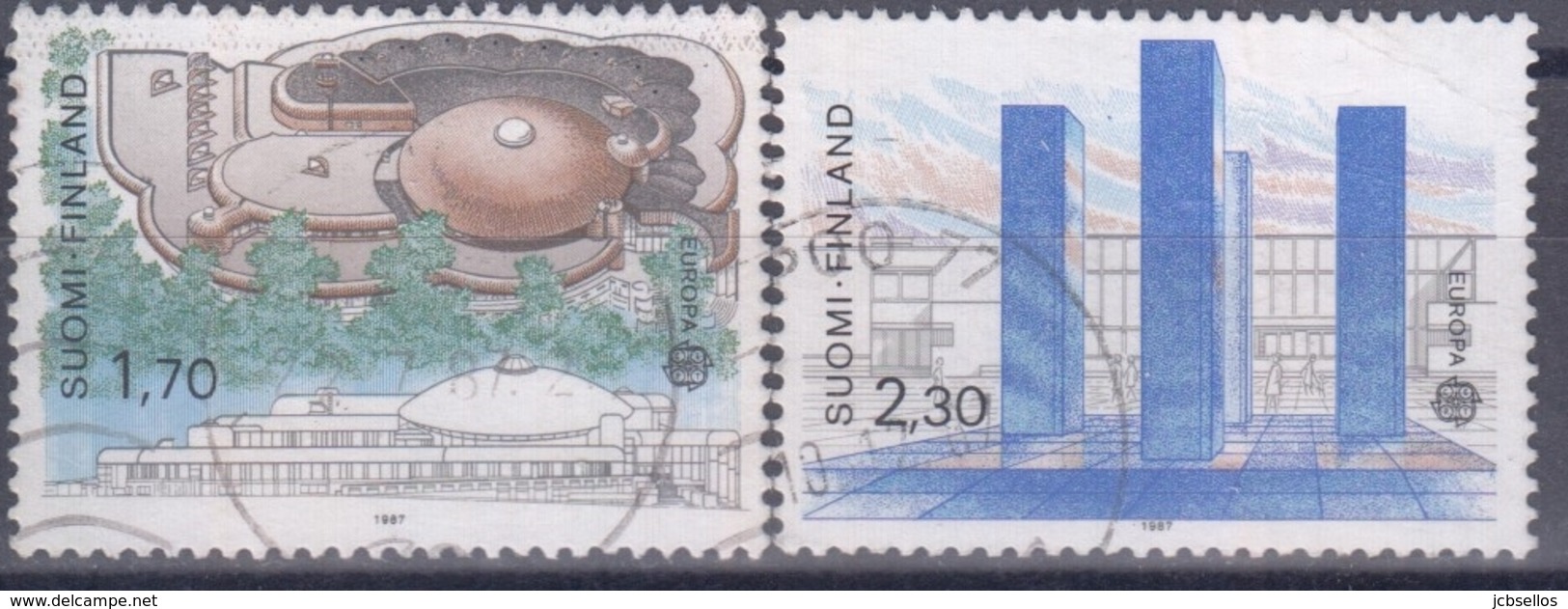 FINLANDIA 1987 Nº 985/86 USADO - Usados