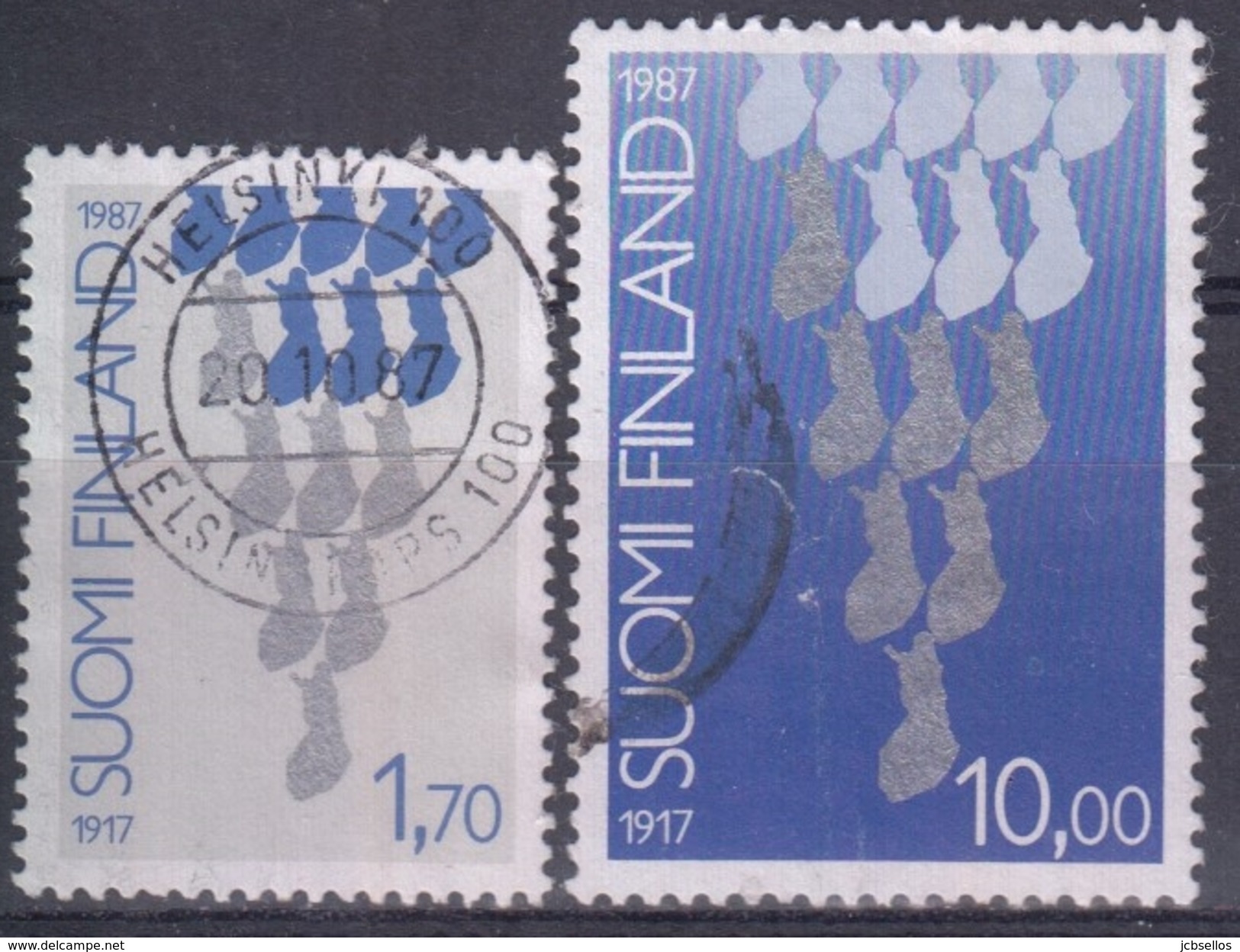 FINLANDIA 1987 Nº 993/94 USADO - Usados
