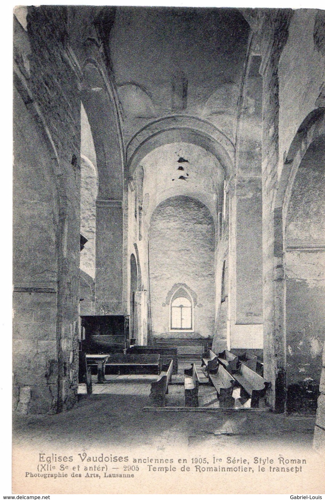 Temple De Romainmotier - Eglise Vaudoises Anciennes En 1906 - Romainmôtier-Envy