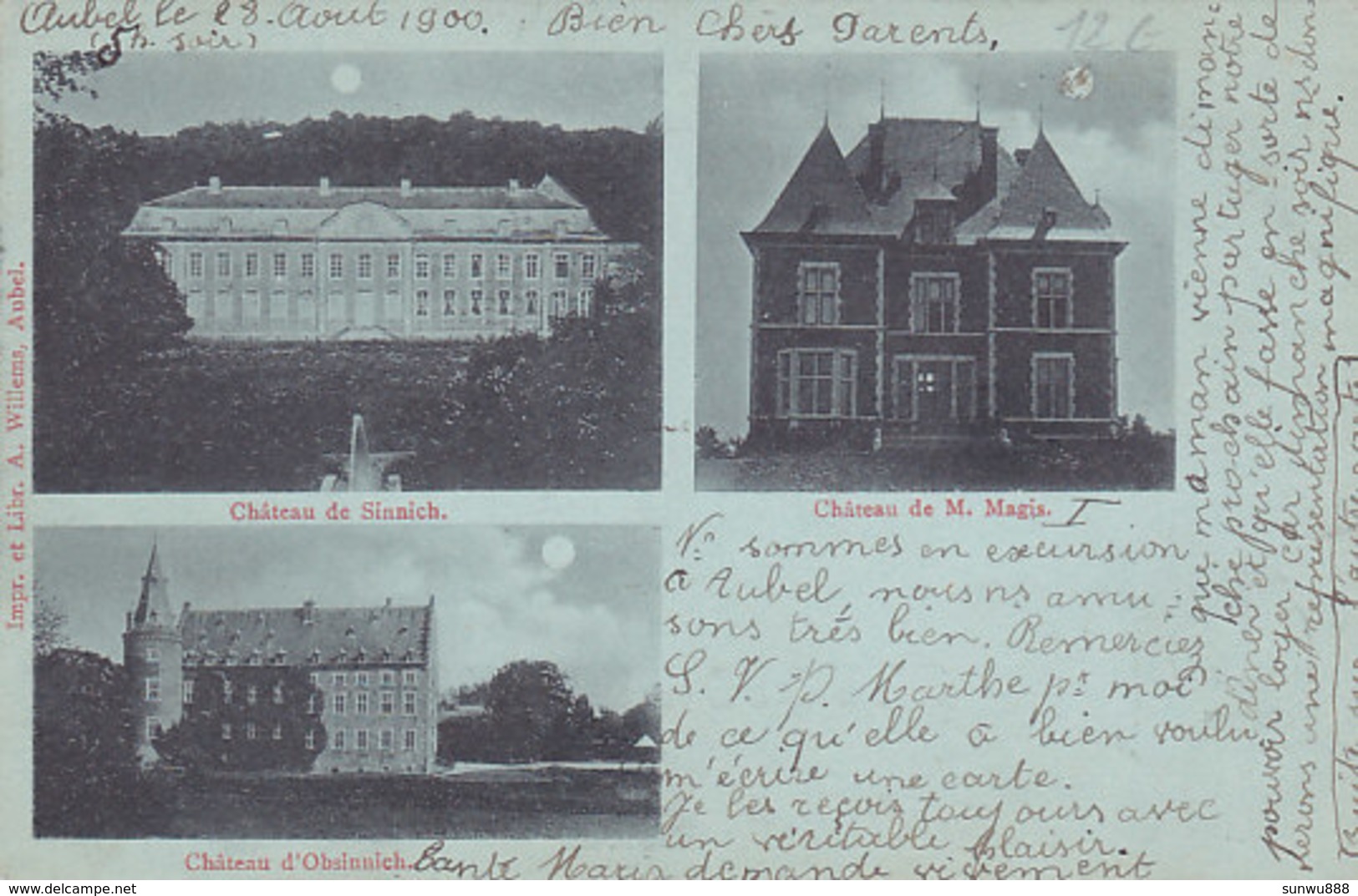 Château De Sinnich, De M Magis, D'Obsinnich (A. Willems, 1900) - Aubel