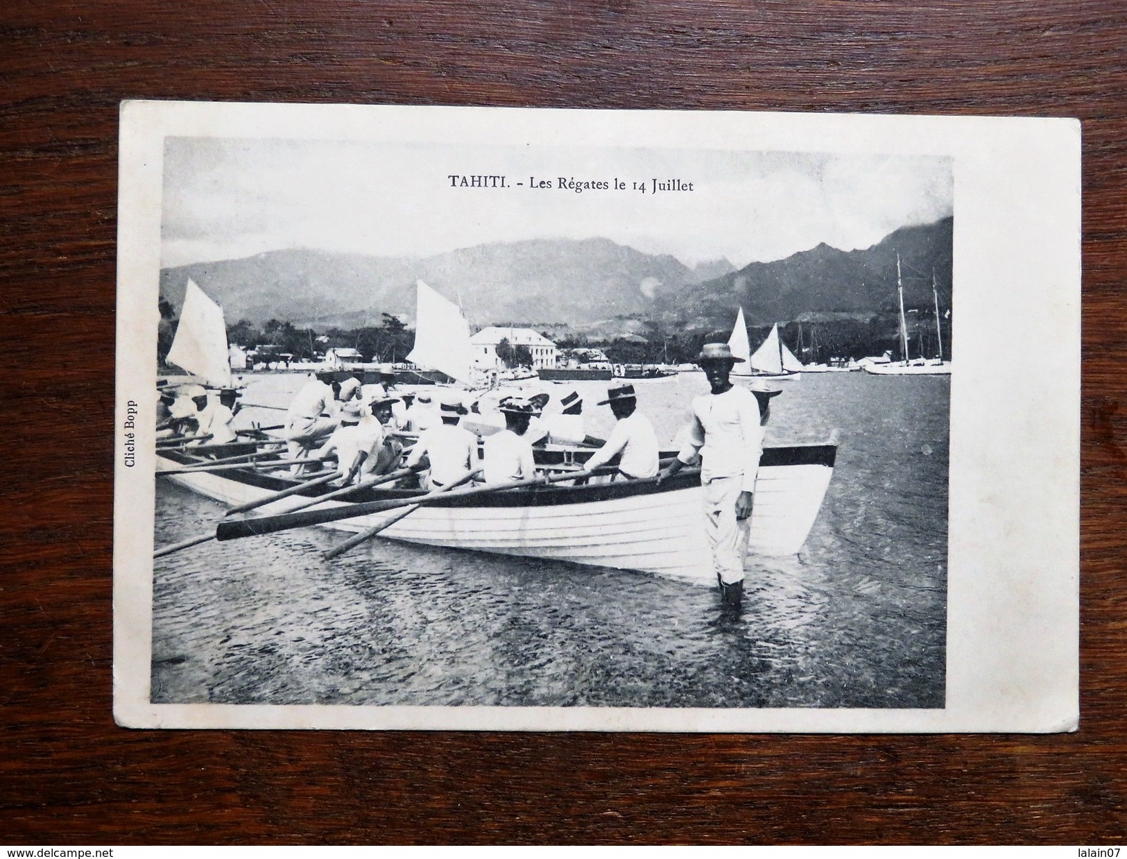 CPA TAHITI: Les Régates Le 14 Juillet, En 1906, TRES RARE - Tahiti