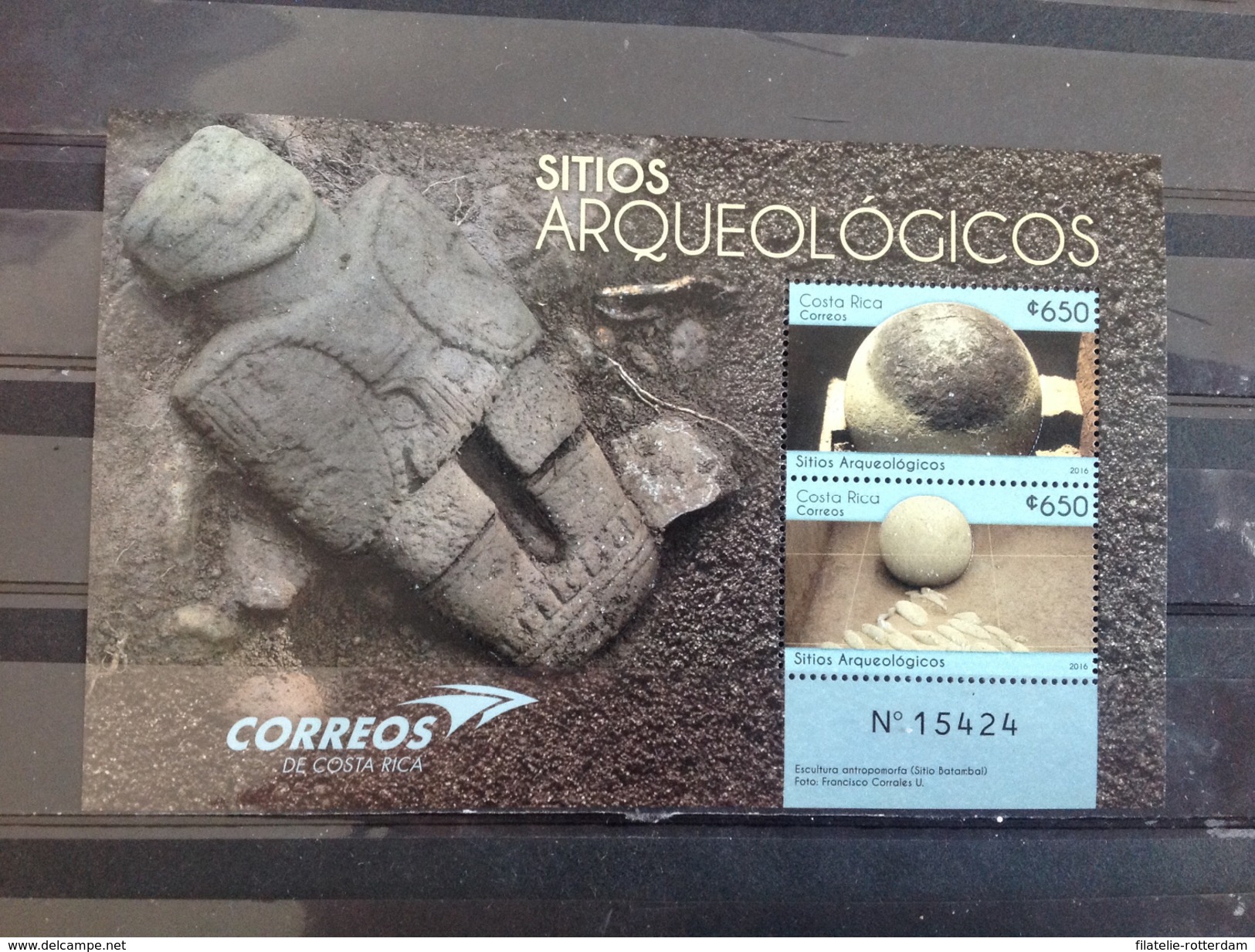 Costa Rica - Postfris / MNH - Sheet Archeologische Plaatsen 2016 NEW! - Costa Rica