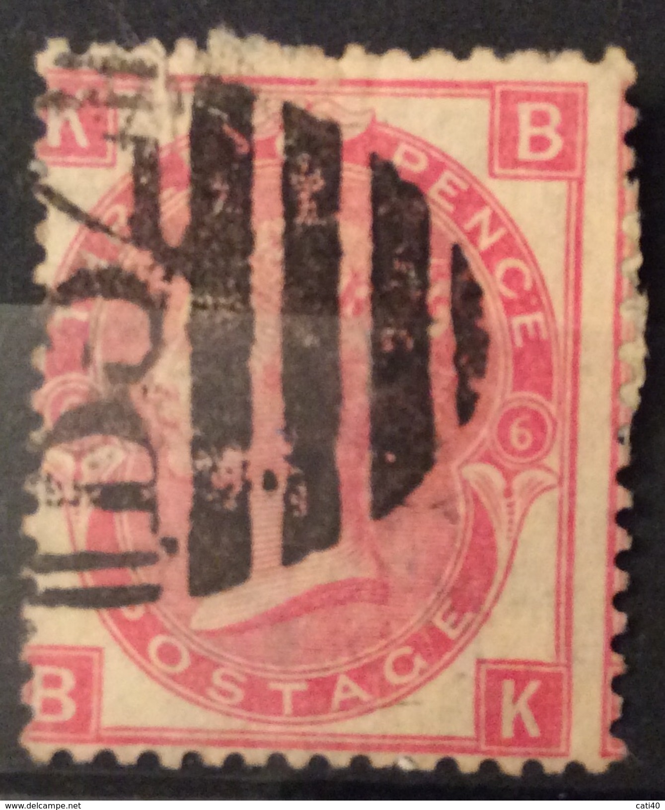 GRAN BRETAGNA 1865 3p. Rosa. Usato - Used Stamps