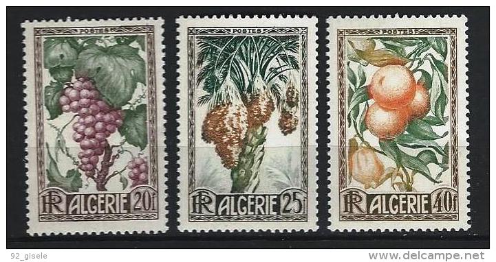Algerie YT 279 à 281 " Productions Algériennes " 1950 Neuf* - Unused Stamps