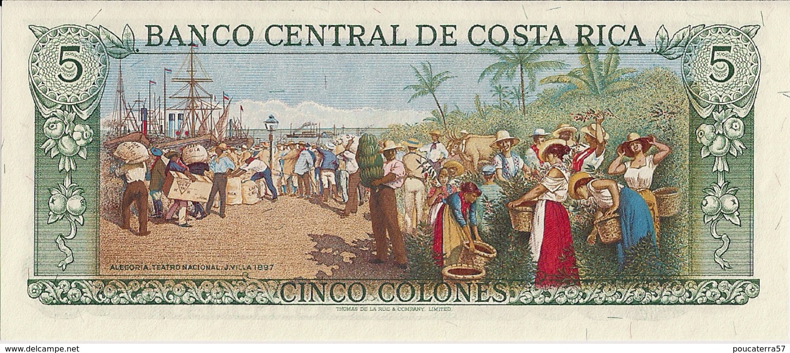 COSTA RICA=1983   5  COLONES   P-236    UNC - Costa Rica