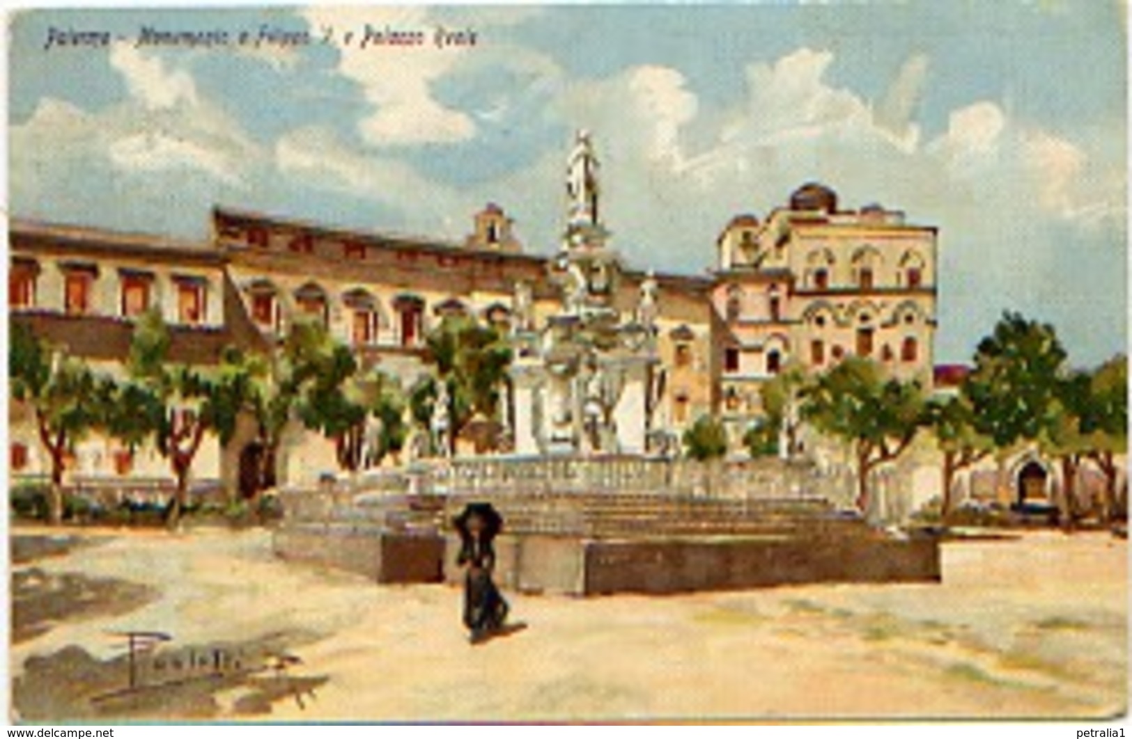 PA 600221 - Palermo &ndash; Monumento A Filippo V E Palazzo Reale - Palermo