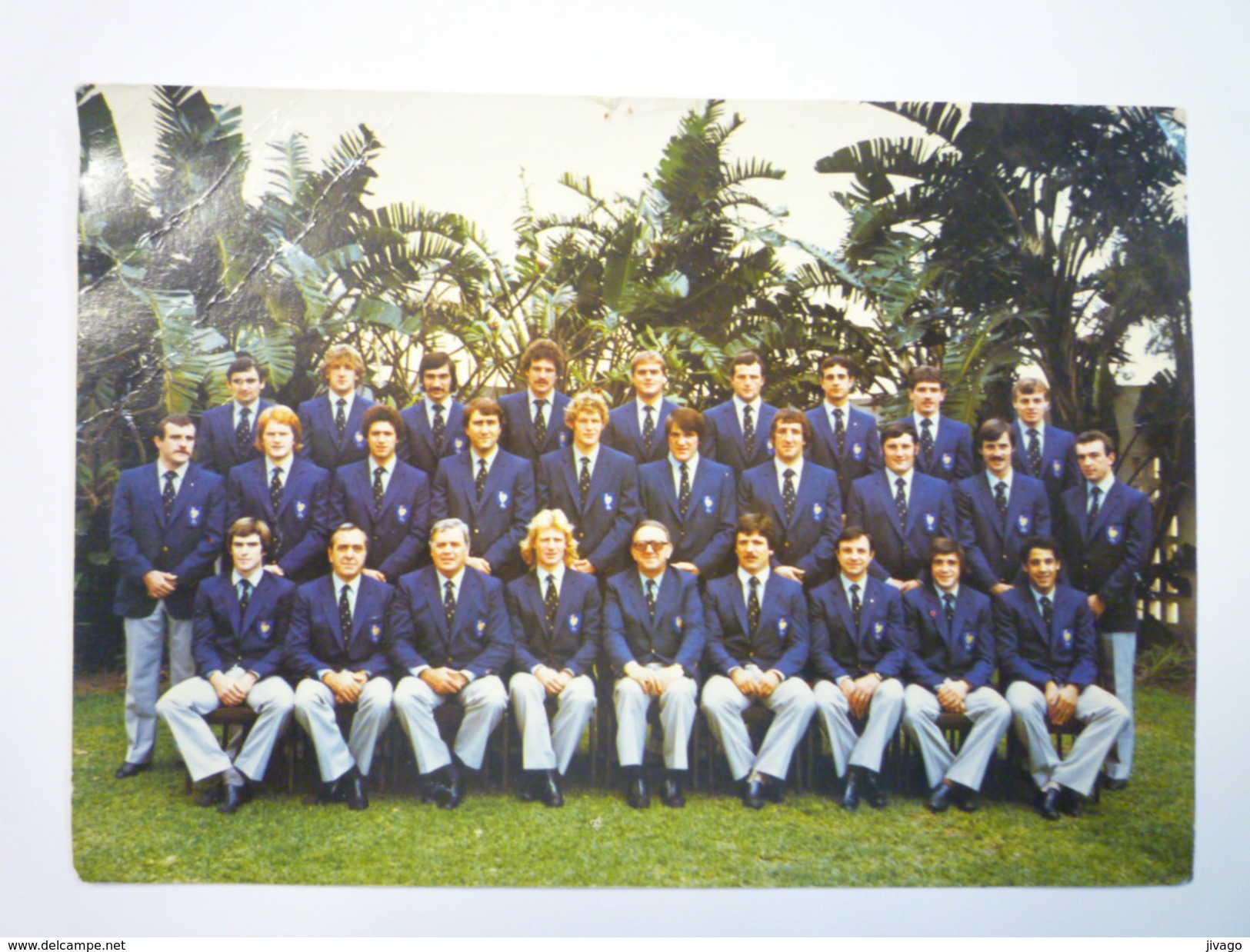 RUGBY  :  Carte Postale Couleur De L'équipe De France  (Tournée En Afrique Du Sud 1980)   - Rugby