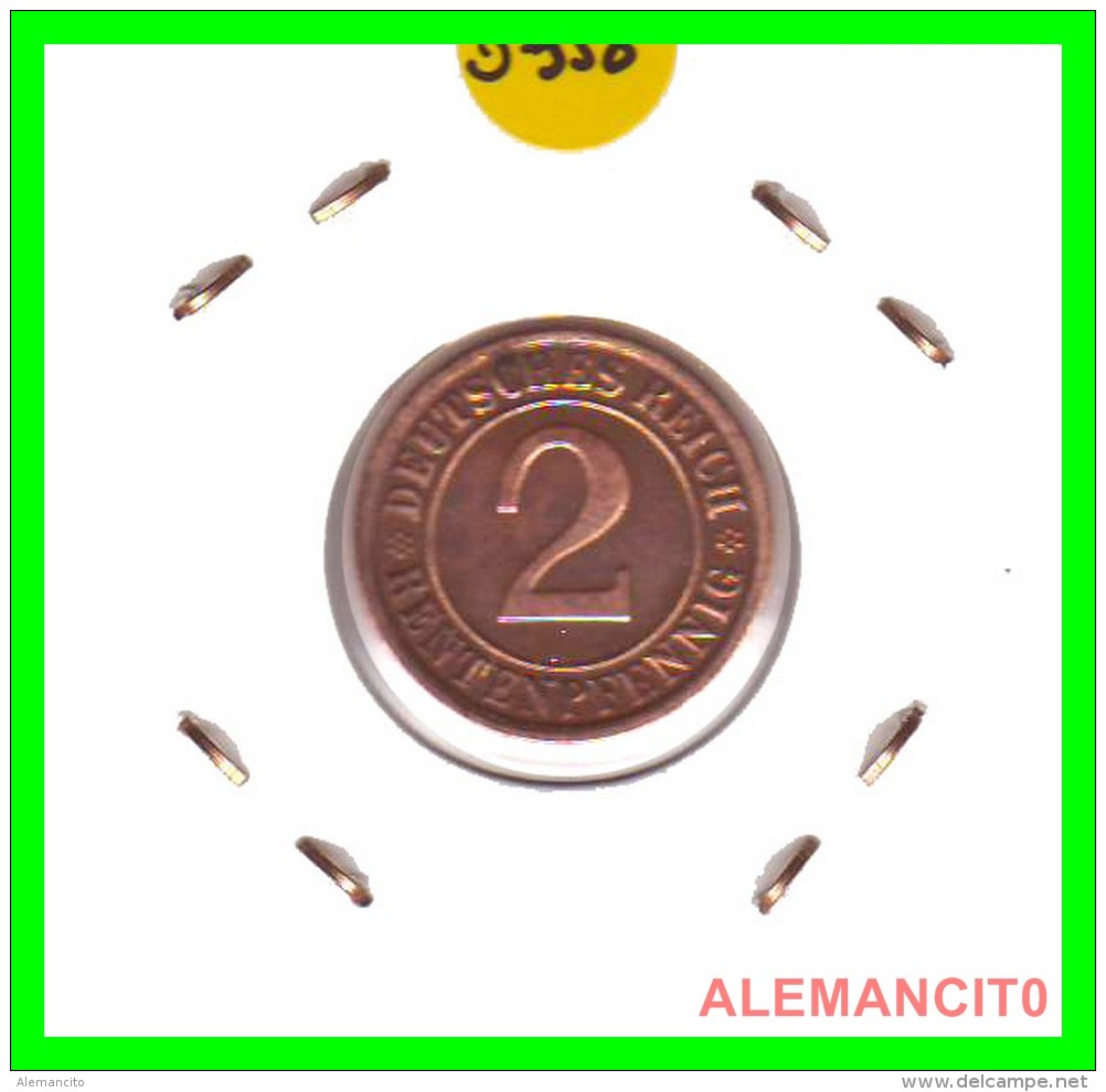 GERMANY - MONEDA DE 2- RENTENPFENNIG AÑO 1924 F  Bronze - 2 Rentenpfennig & 2 Reichspfennig