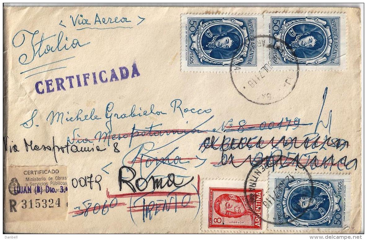 ARGENTINA ) 1971 Storia Postale Busta Aerea Viaggiata - Usati