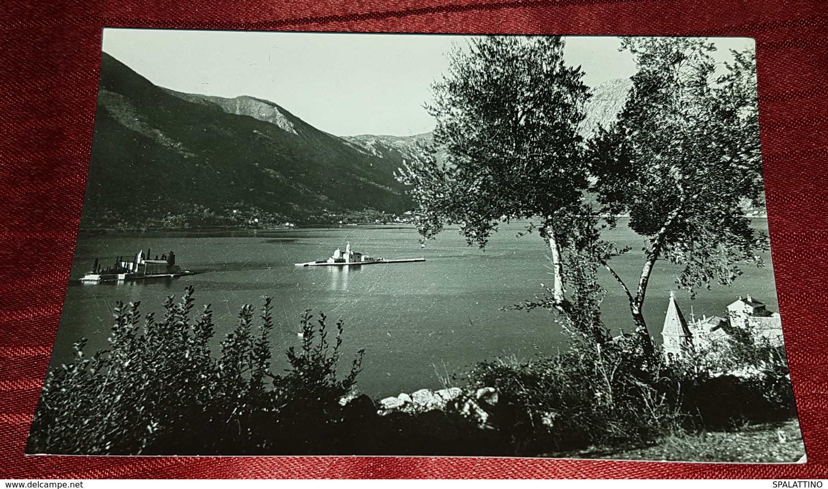 PERAST, MONTENEGRO, CRNA GORA, SVETI JURAJ, SAINT GEORGE CHURCH, ORIGINAL OLD POSTCARD - Montenegro