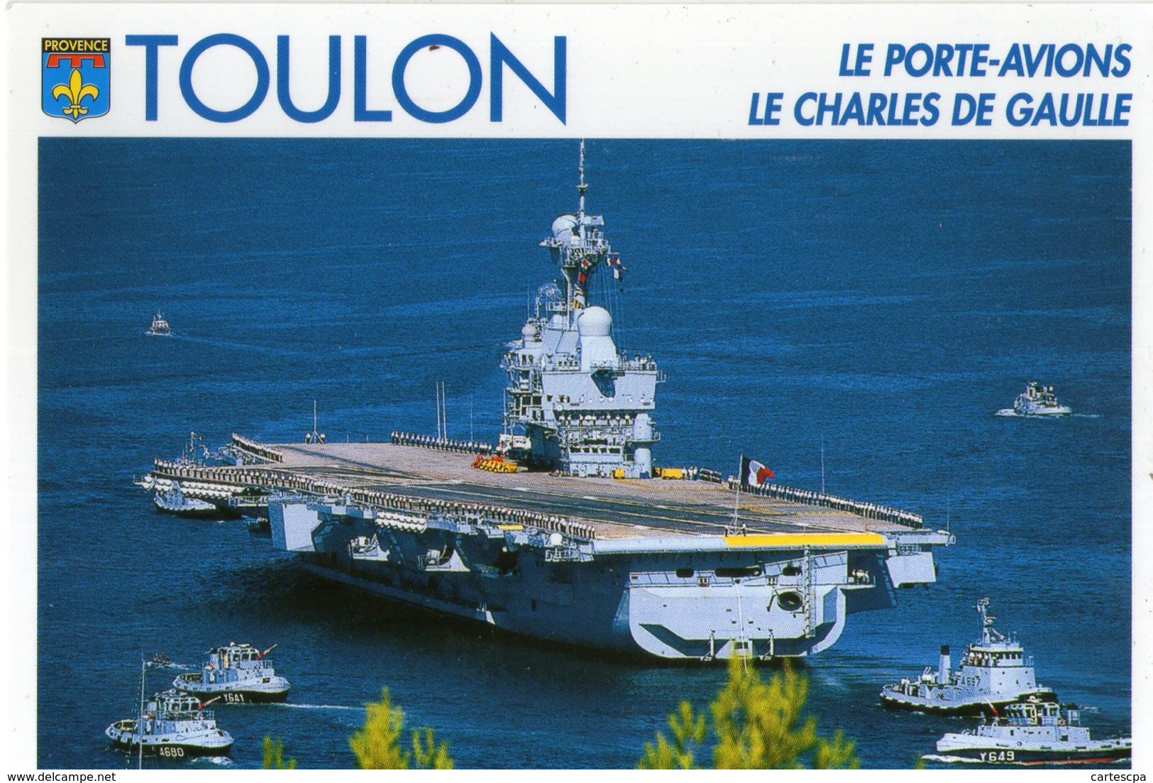 Toulon Le Porte Avion Charles De Gaulle  CPM Ou CPSM - Toulon