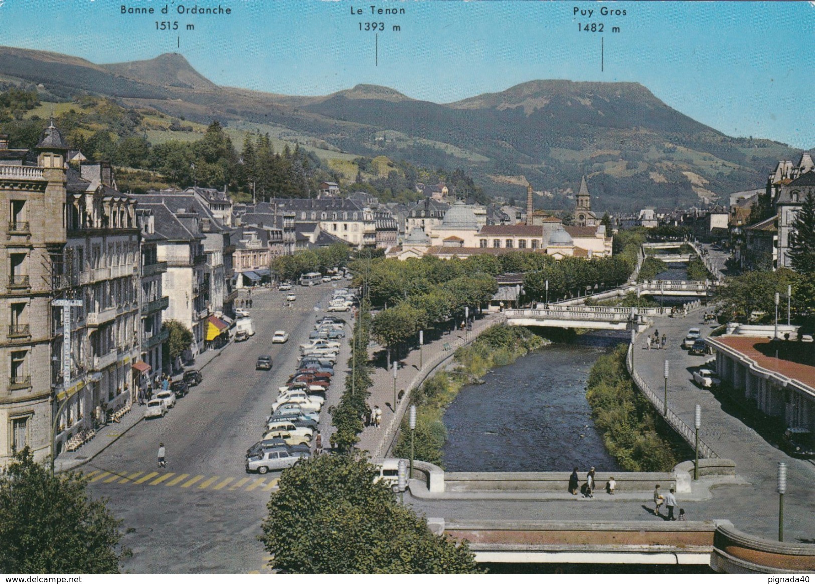 G , Cp , 63 , LA BOURBOULE , Les Ponts Sur La Dordogne - La Bourboule